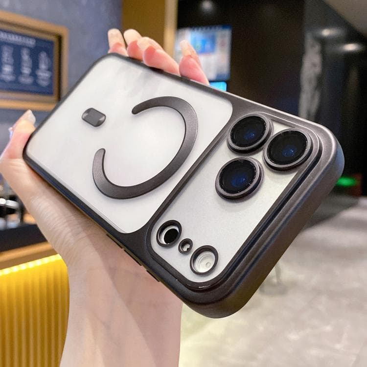 For iPhone 17 Pro Change to 17 Series Magnetic MagSafe Frosted TPU Phone Case(Black) - Immagine 1