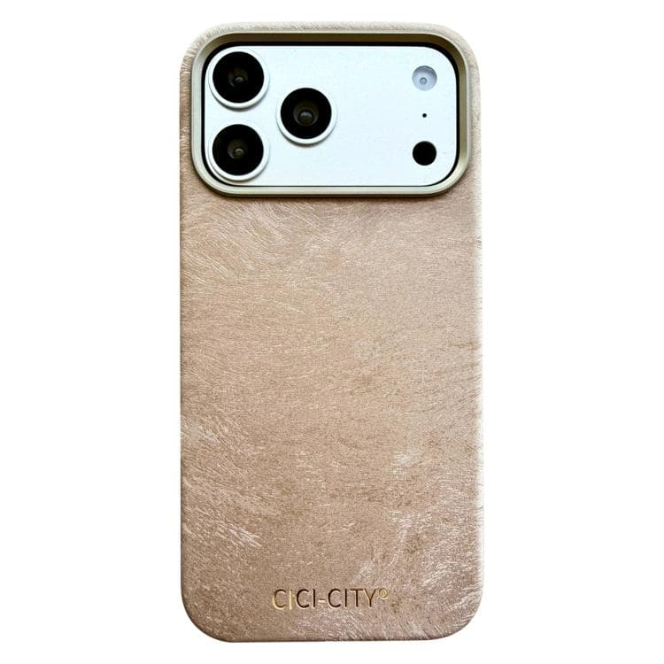 For iPhone 17 Pro CICI-CITY CH-67 Velvet Invisible Magnetic Solid Color Phone Case(Grey) - Immagine 1