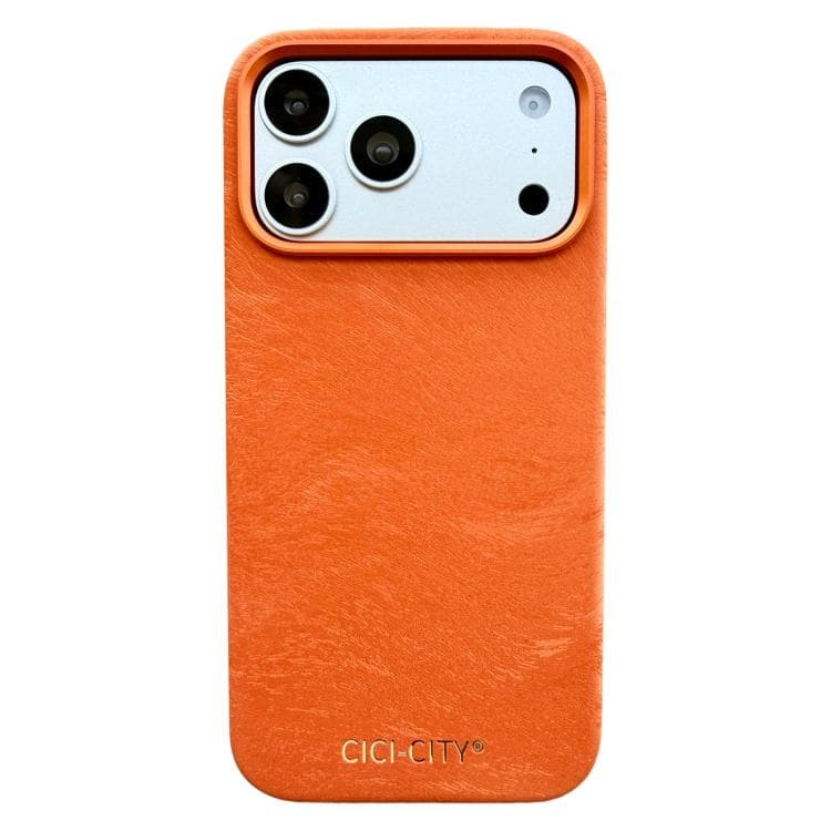 For iPhone 17 Pro CICI-CITY CH-67 Velvet Invisible Magnetic Solid Color Phone Case(Silver) - Immagine 1