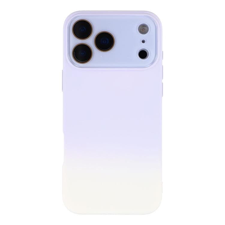 For iPhone 17 Pro Dual-Color Gradient TPU + Fiber Lining Phone Case with Lens Protector(Purple Gradient) - Immagine 1