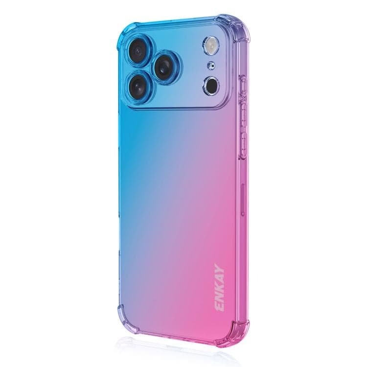 For iPhone 17 Pro ENKAY Hat-Prince Gradient Airbag TPU Phone Case(Blue Pink) - Immagine 1