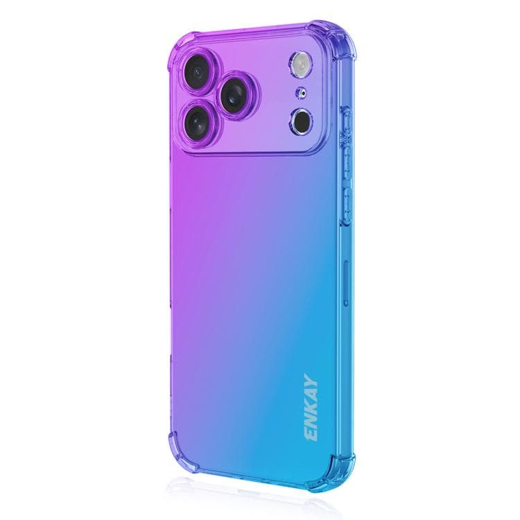 For iPhone 17 Pro ENKAY Hat-Prince Gradient Airbag TPU Phone Case(Purple Blue) - Immagine 1