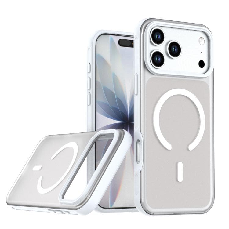 Custodia magnetica in PC per iPhone 17 Pro Explorer Series (Bianco) - Immagine 1