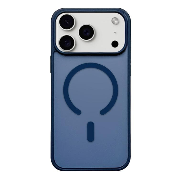 For iPhone 17 Pro Frosted Skin Feel MagSafe Phone Case(Dark Blue) - Immagine 1