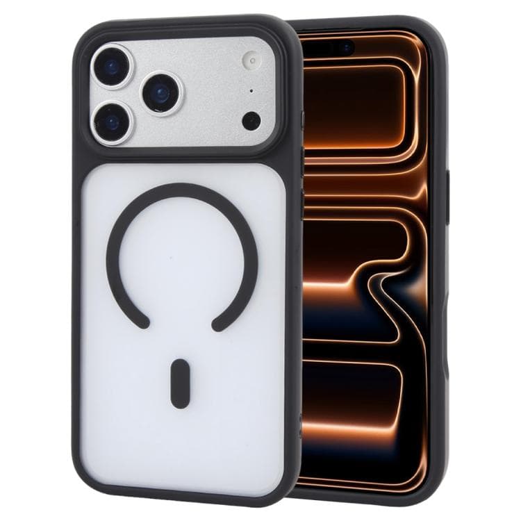For iPhone 17 Pro GEBEI Jazz Series Skin Feel Frosted MagSafe Phone Case(Black) - Immagine 1