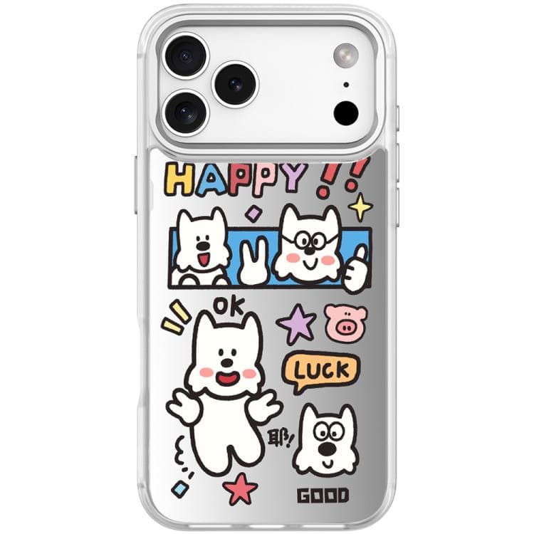 Custodia per iPhone 17 Pro con motivo Good Day (Trasparente Bianco) - Immagine 1
