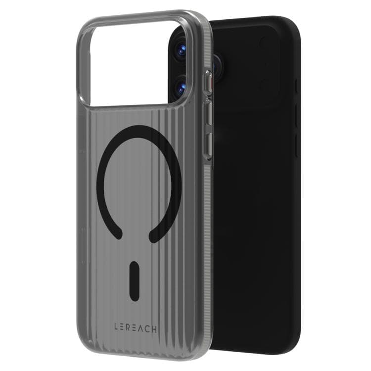 For iPhone 17 Pro LeReach TOC Icicle Series Ice Mist Double-Sided Non-Slip Magnetic Phone Case(Gray) - Immagine 1