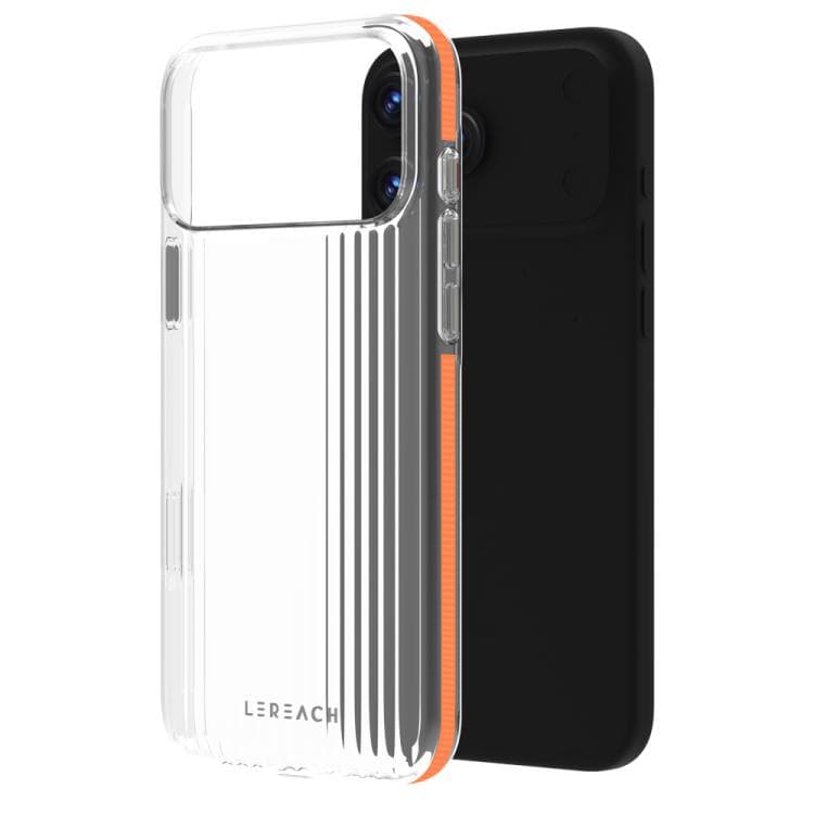 For iPhone 17 Pro LeReach TOC Icicle Series Ice Mist Double-Sided Non-Slip Phone Case(Orange) - Immagine 1