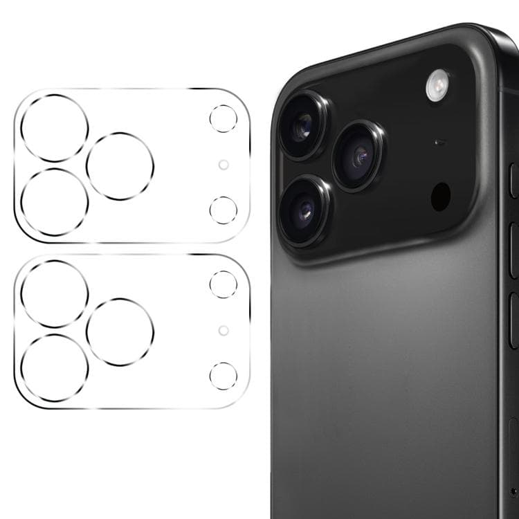 For iPhone 17 Pro Max 2pcs ENKAY Hat-Prince 9H Rear Camera Lens Tempered Glass Film - Immagine 1