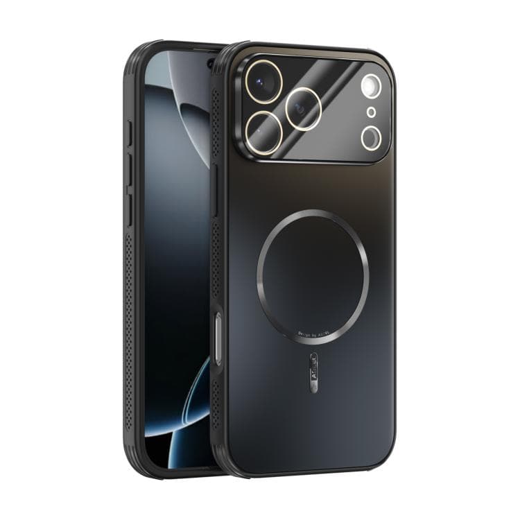 For iPhone 17 Pro Max ABEEL Heat Dissipation Frosted MagSafe Phone Case with Lens Film(Black) - Immagine 1