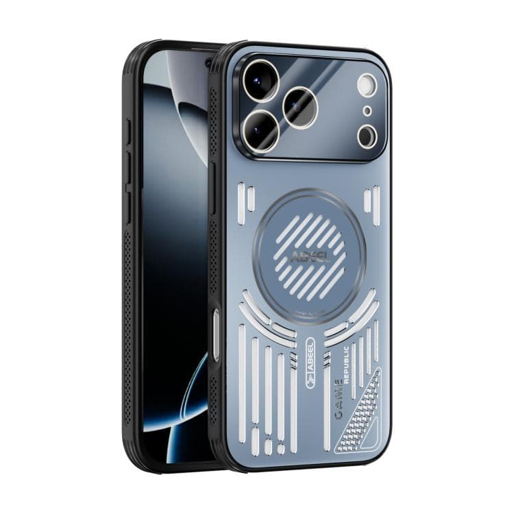 For iPhone 17 Pro Max ABEEL Ice Fox Series Magsafe Heat Sink Cooling Phone Case(Blue) - Immagine 1