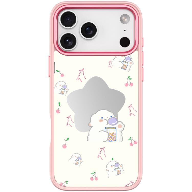 For iPhone 17 Pro Max Adorable Star Sheep Pattern Magnetic Phone Case(Pink) - Immagine 1