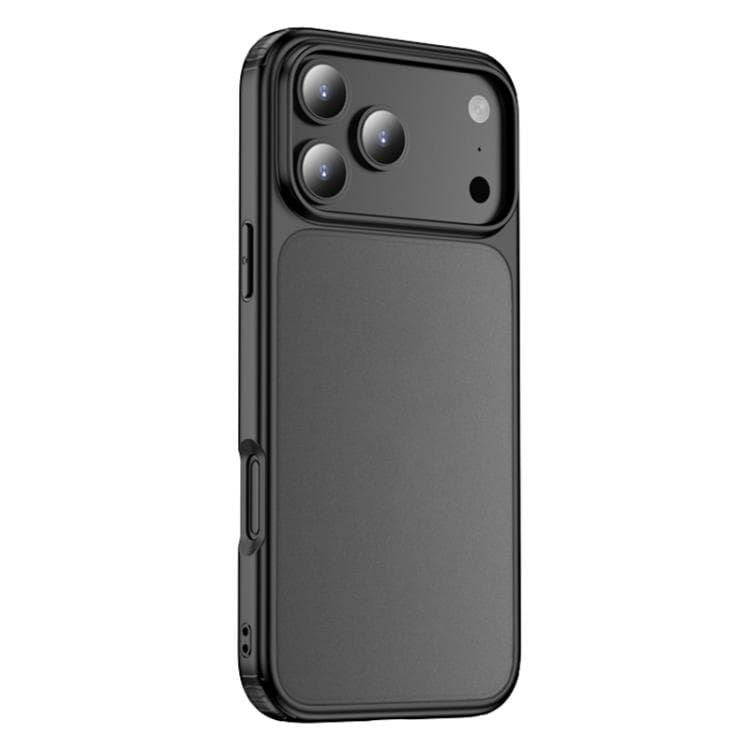 For iPhone 17 Pro Max Airbag Anti-fall PC Hybrid TPU Phone Case(Matte Black) - Immagine 1