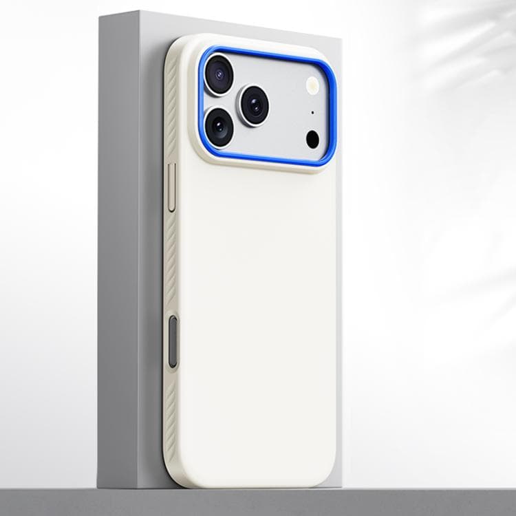 For iPhone 17 Pro Max Blues Series Skin Feel Magnetic PC Phone Case(White) - Immagine 1