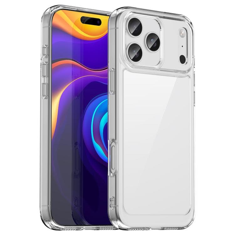For iPhone 17 Pro Max Colorful Series Acrylic + TPU Phone Case(Transparent) - Immagine 1