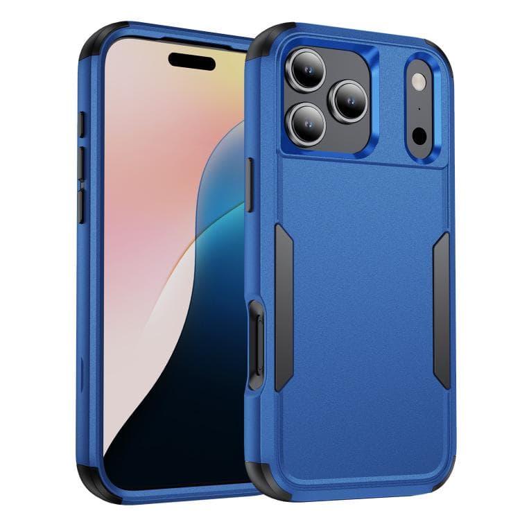 For iPhone 17 Pro Max Commuter Shockproof TPU + PC Phone Case(Royal Blue+Black) - Immagine 1