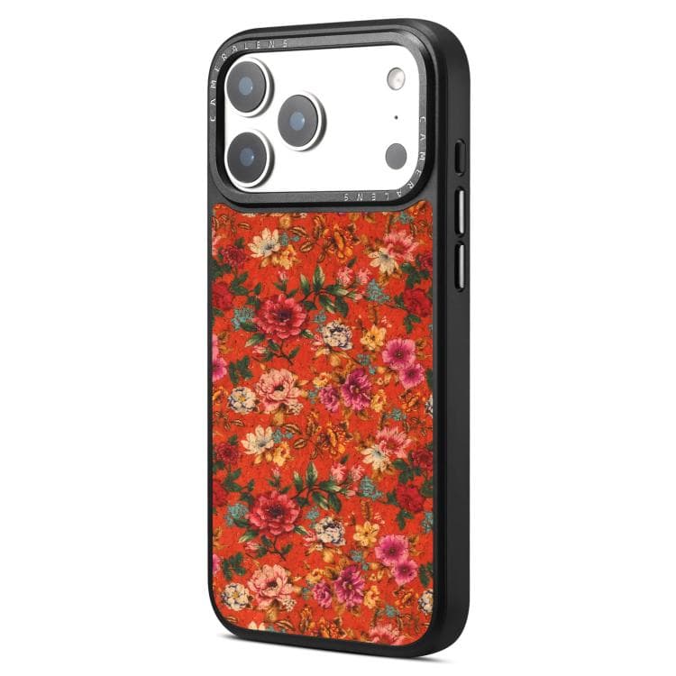 For iPhone 17 Pro Max Denior Peony Series Magnetic Phone Case(Red) - Immagine 1