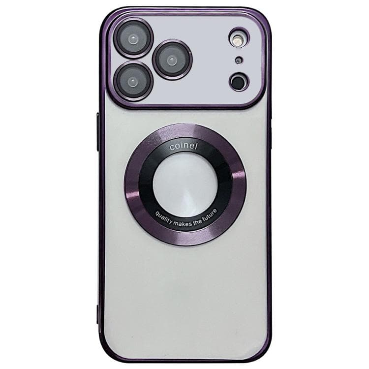 For iPhone 17 Pro Max Electroplating Magsafe TPU Phone Case(Purple) - Immagine 1