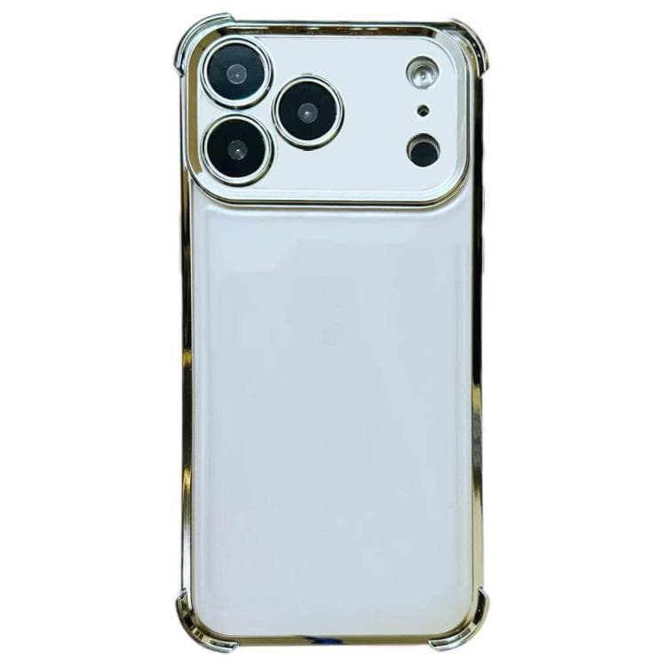 For iPhone 17 Pro Max Electrpolated Space Four-corner Shockproof TPU Phone Case(Silver) - Immagine 1