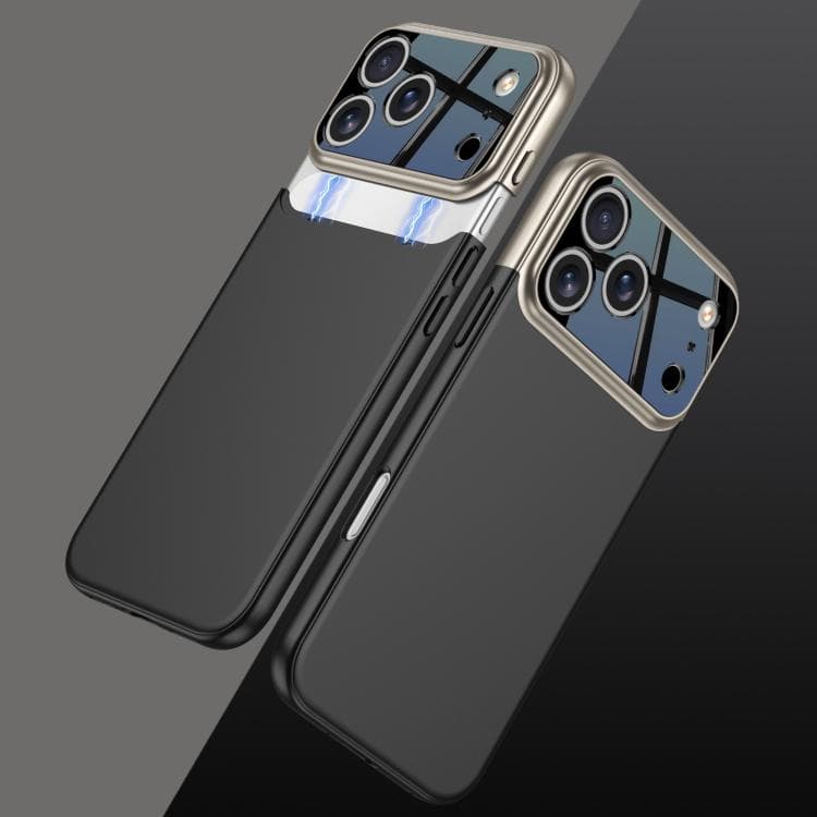 For iPhone 17 Pro Max GKK Color Master Splicing Phone Case(Grey Black) - Immagine 1
