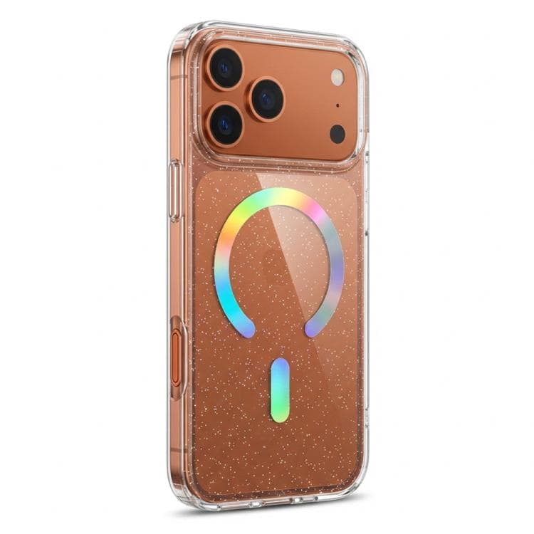 For iPhone 17 Pro Max Glitter Magnetic TPU Phone Case(Colorful)
