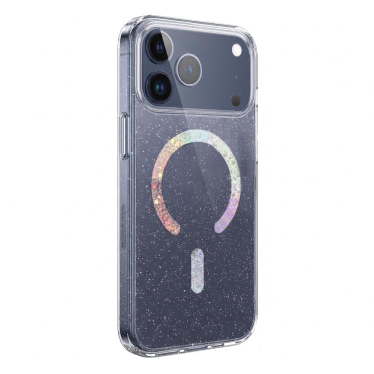 For iPhone 17 Pro Max Glitter Magnetic TPU Phone Case(Stars)