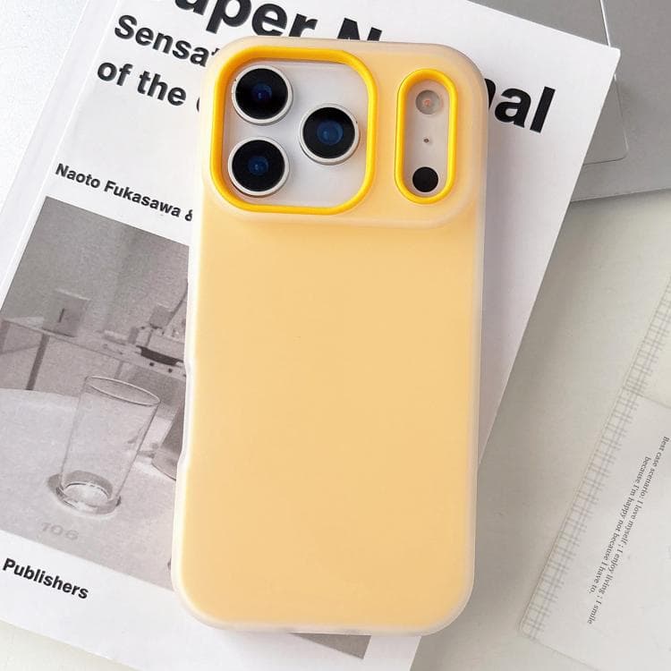 For iPhone 17 Pro Max Jelly Color Matte Feel PC Hybrid TPU Phone Case(Orange) - Immagine 1