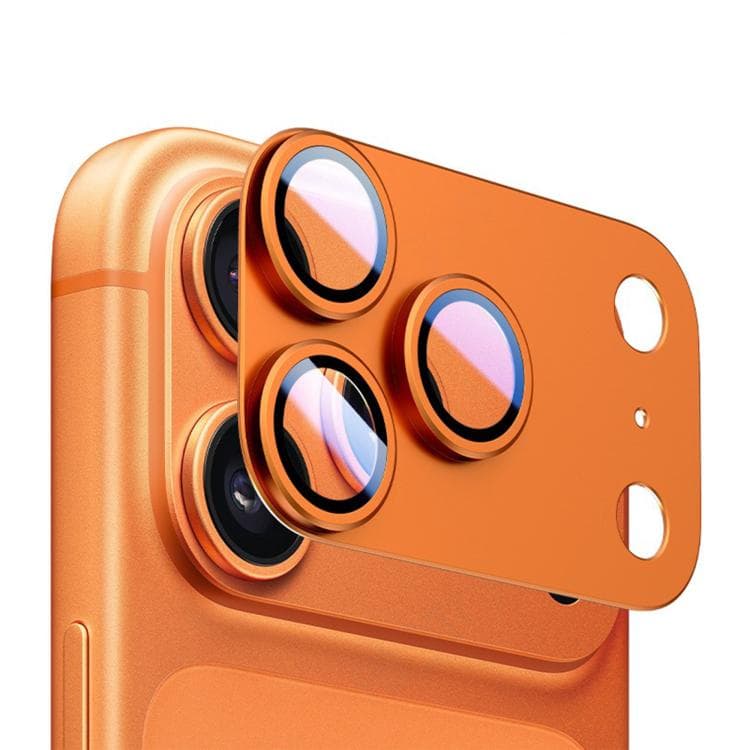 For iPhone 17 Pro Max Kalebol Armor Full-Coverage Metal Lens Ring Protector Film(Orange) - Immagine 1