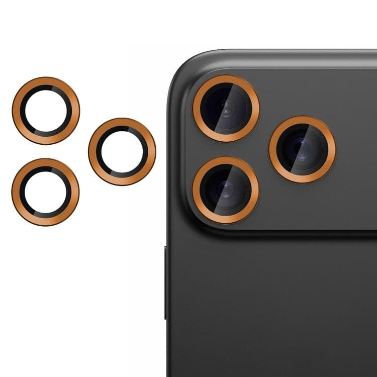 For iPhone 17 Pro Max Kalebol No Flicker Ultra-Thin Individual Camera Lens Tempered Glass Film(Orange) - Immagine 1