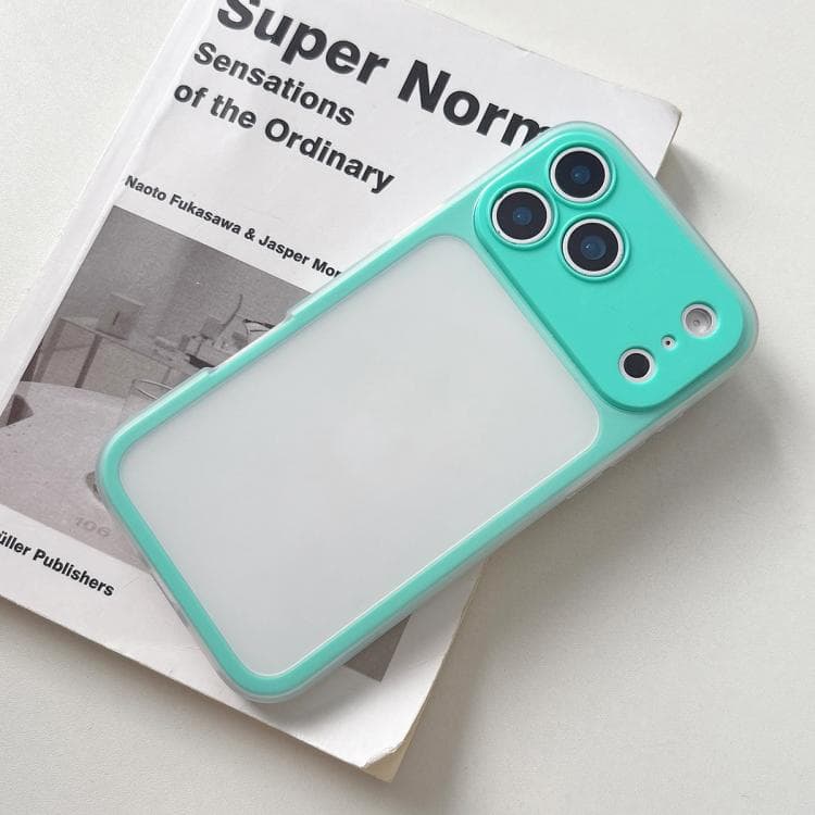 For iPhone 17 Pro Max Large Window Precision Hole Skin Feel TPU Hybrid PC Phone Case(Blue) - Immagine 1