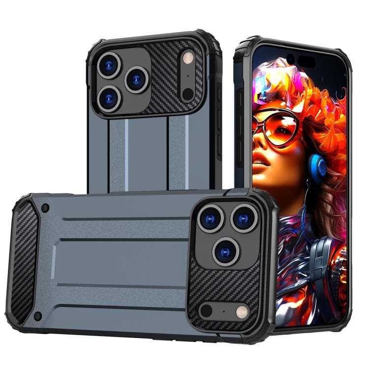 For iPhone 17 Pro Max Magic Armor TPU Phone Case(Navy Blue)
