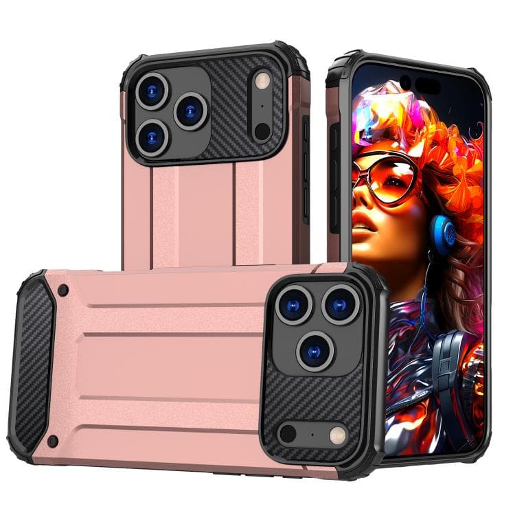 For iPhone 17 Pro Max Magic Armor TPU Phone Case(Rose Gold)