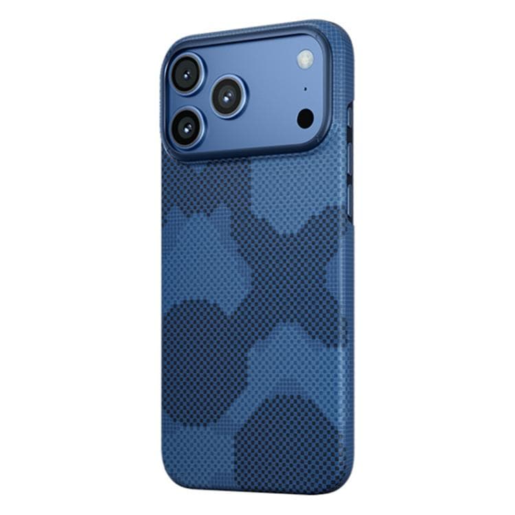 For iPhone 17 Pro Max MOMAX Aramid Fiber Ultra-thin MagSafe Phone Case(Blue) - Immagine 1