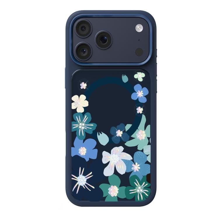 For iPhone 17 Pro Max Mutural Flora Story Series Magnetic Phone Case(Midnight Blooms) - Immagine 1