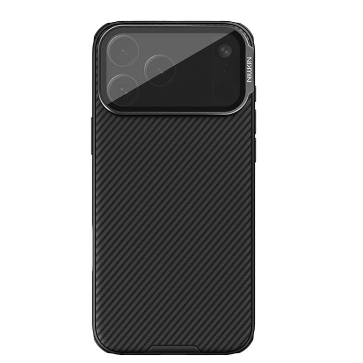 For iPhone 17 Pro Max NILLKIN CamShield Prop Texture Transparent Mirror Cover MagSafe Magnetic PC Phone Case(Black) - Immagine 1