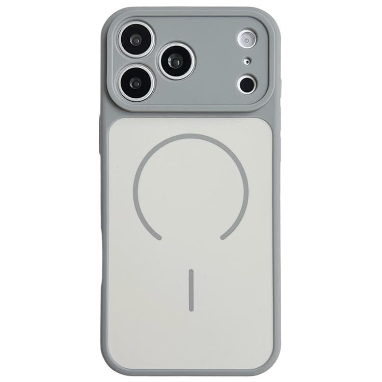 For iPhone 17 Pro Max Skin Feel Color Blocking Cooling Magnetic Phone Case(Beige) - Immagine 1