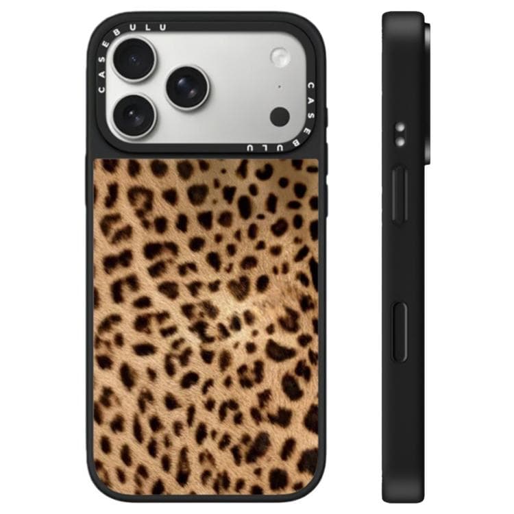 For iPhone 17 Pro Max Stars Leopard Series Pattern Camera Control Button Mirror Phone Case(Brown Panthera Onca) - Immagine 1
