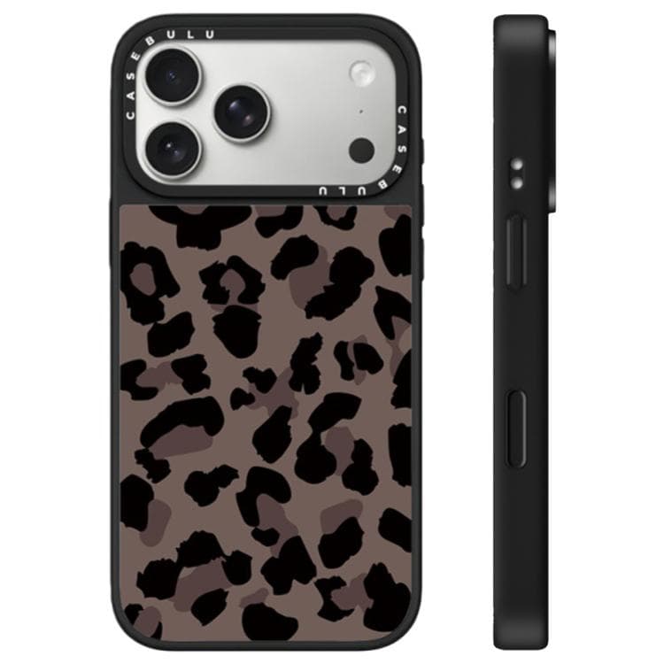For iPhone 17 Pro Max Stars Leopard Series Pattern Camera Control Button Mirror Phone Case(Chocolate Leopard) - Immagine 1