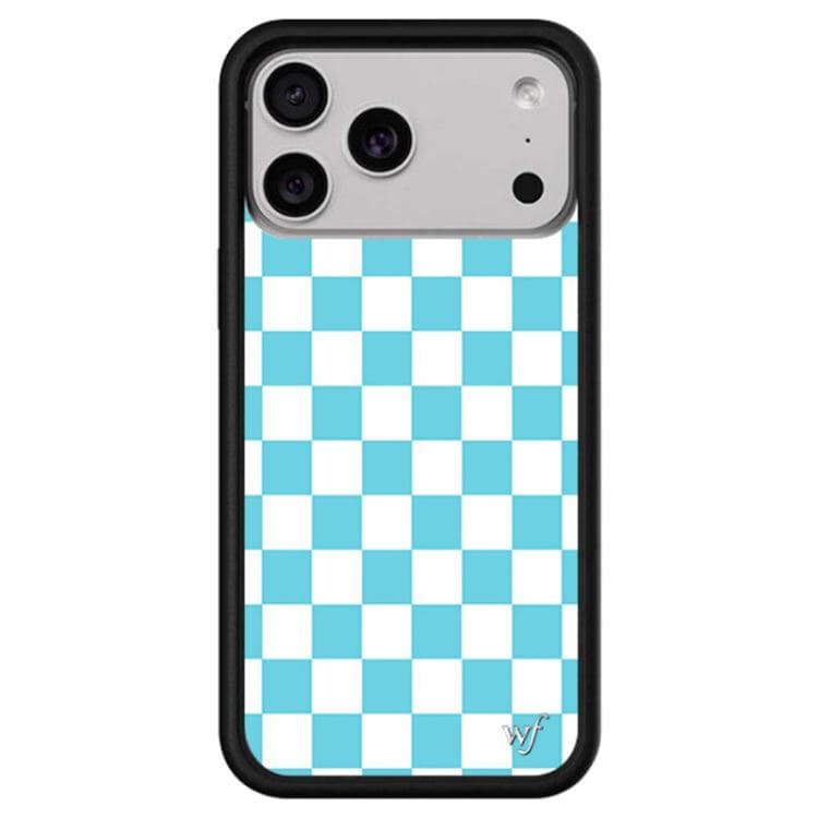 For iPhone 17 Pro Max WildFlow Clock Sheep Series Pattern Phone Case(Checkerboard) - Immagine 1