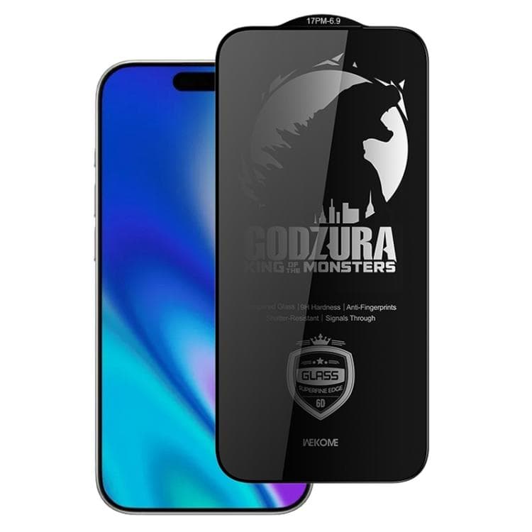 For iPhone 17 Pro Max WK WTP-123 6D Curved Ultra-Fine Edge Privacy Full-Screen Tempered Glass Film(Transparent) - Immagine 1