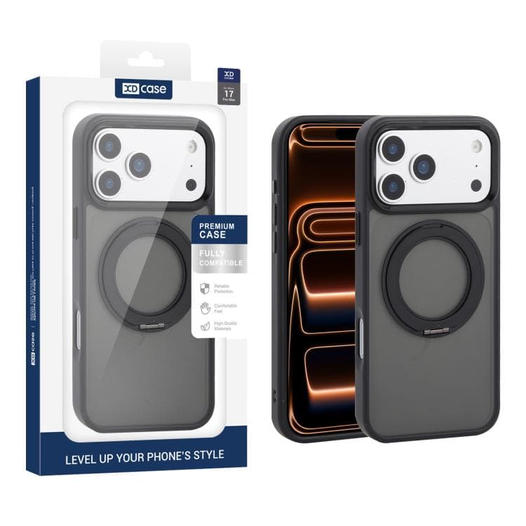 For iPhone 17 Pro Max XDcase YADUN Rotating Bracket Magnetic Phone Case(Black) - Immagine 1