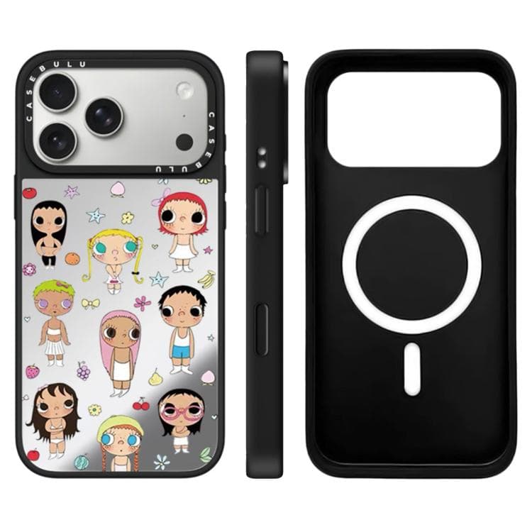 For iPhone 17 Pro Max YUY Series Pattern Camera Control Button Mirror Magnetic Phone Case(YUY Friends) - Immagine 1
