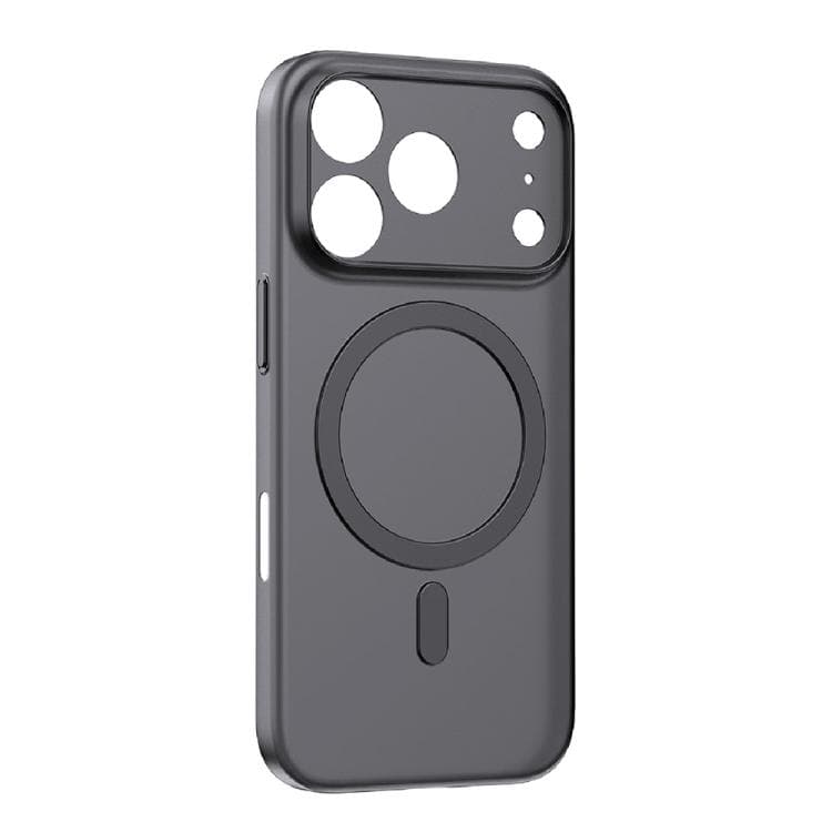 For iPhone 17 Pro MOMAX Ultra-thin Magnetic MagSafe PC Phone Case(Transparent Black) - Immagine 1