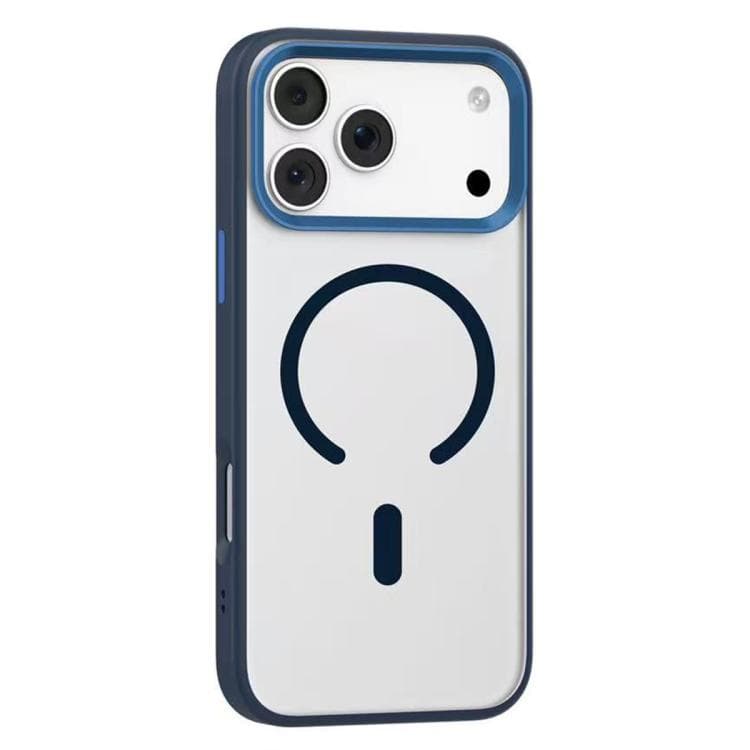 For iPhone 17 Pro Mutural Mist MagSafe Series Magnetic PC Hybrid TPU Phone Case(Deep Blue) - Immagine 1