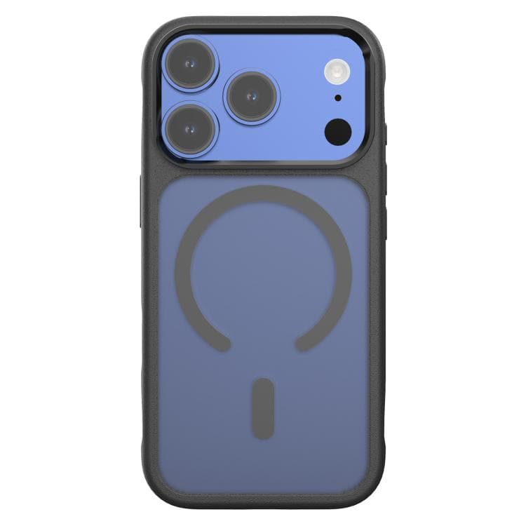 For iPhone 17 Pro Mutural Skin Feel Series Shockproof Frosted Magnetic Phone Case(Black) - Immagine 1