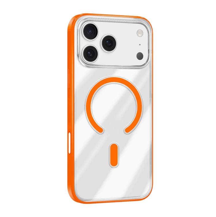 For iPhone 17 Pro Mutural Soft Mist Series MagSafe PC Hybrid TPU Phone Case(Orange) - Immagine 1