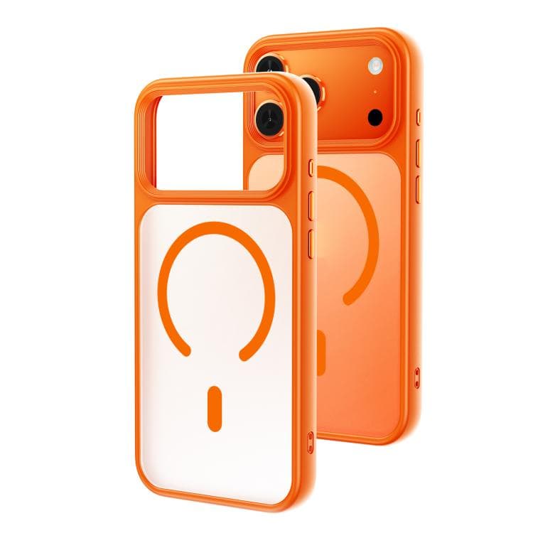 For iPhone 17 Pro Oil-spray Skin Feel MagSafe PC Hybrid TPU Phone Case(Orange) - Immagine 1