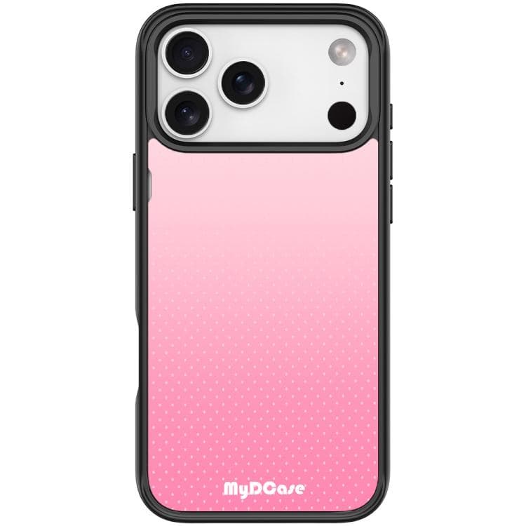 For iPhone 17 Pro Rose Red Dots Pattern Magnetic Phone Case(Black) - Immagine 1