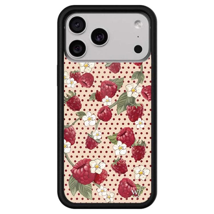 For iPhone 17 Pro WildFlow Clock Sheep Series Pattern Phone Case(Raspberry Dots) - Immagine 1