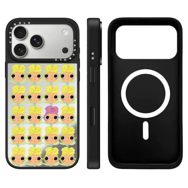 For iPhone 17 Pro YUY Series Pattern Camera Control Button Mirror Magnetic Phone Case(YUY Rose Heads) - Immagine 1